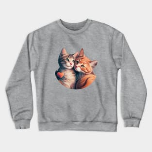 Twins cat Crewneck Sweatshirt